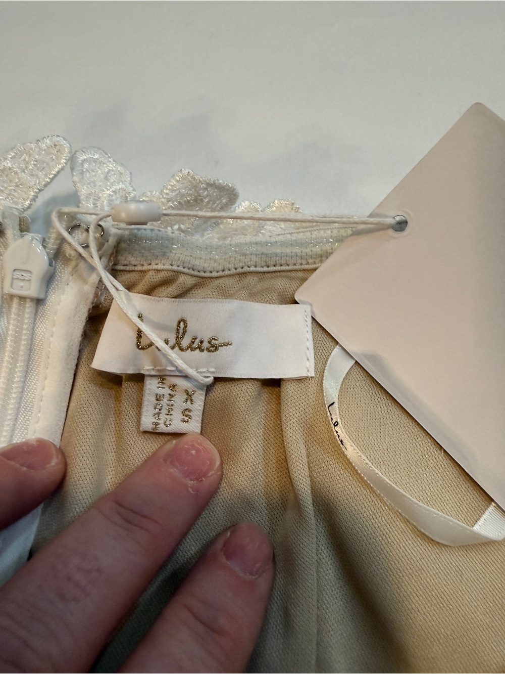Lulu's White Off-Shoulder Lace Long Sleeve Maxi Dress - Picture 6 of 11